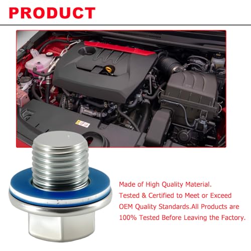 Image of 90430-12031 (24Pcs) Aluminium Oil Drain Plug Washer Gaskets Compatible with Toyota Lexus Scion Crush Washer Seals Replaces# 9043012031