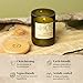 Paddywax Eco Collection Scented Soy Wax Candle in Glass Jar, Verbena & Lemongrass Fragrance, Green Vessel with Wood Lid, 8 oz