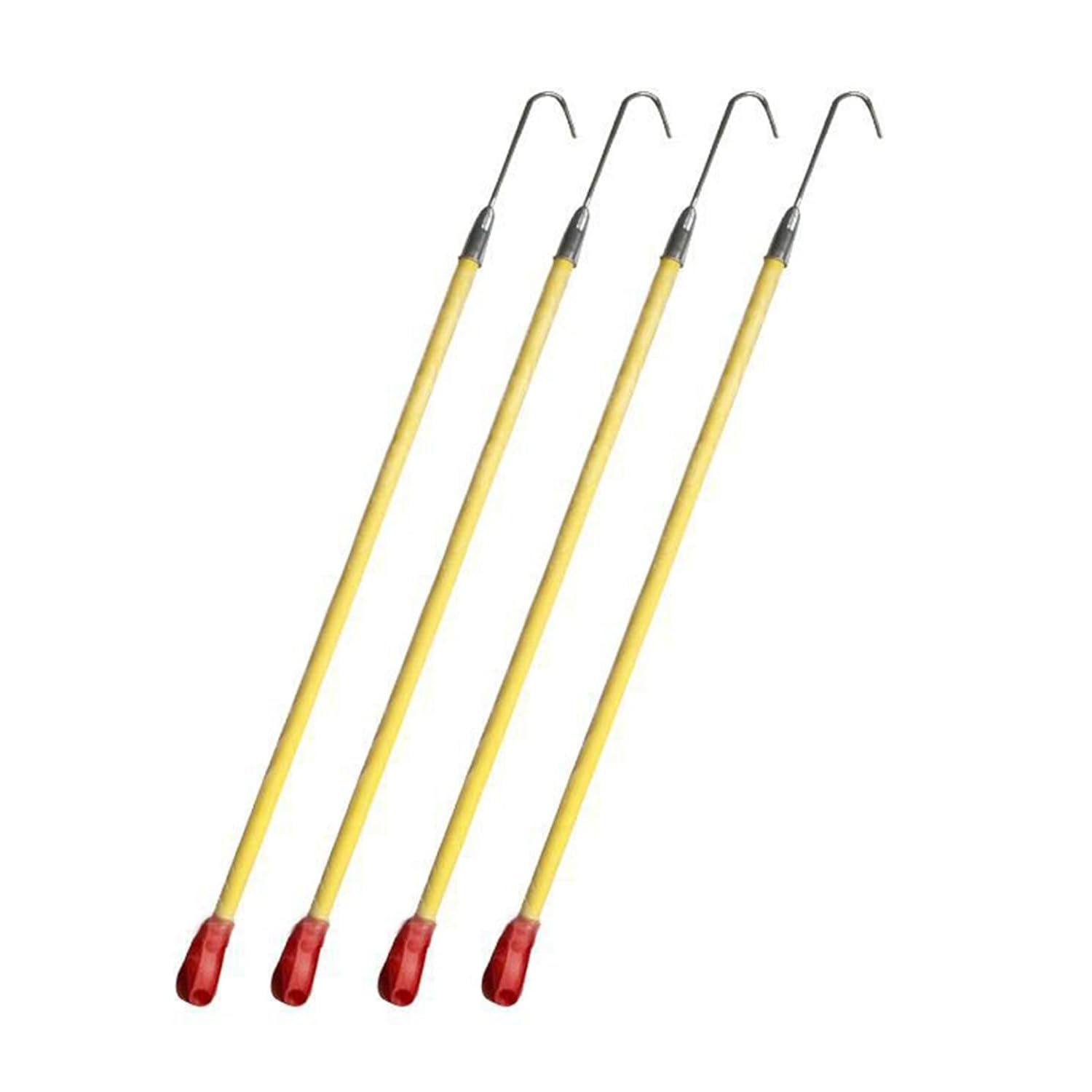 4PCS High Voltage Insulated Rescue Hook, Electrical Safety Rescue Hook, Anti-electrocution Rescue Hook, for Emergency Rescue & Live Line Maintenance