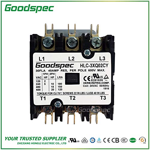 HLC-3XQ02CY(3P/30A/24VAC) Definite Purpose CONTACTOR