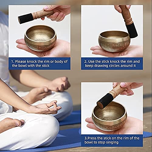 チベット産 シンギングボウル ネガティブマインド ブラックマジック避け用 4 チベット産 シンギングボウル ネガティブマインド ブラック