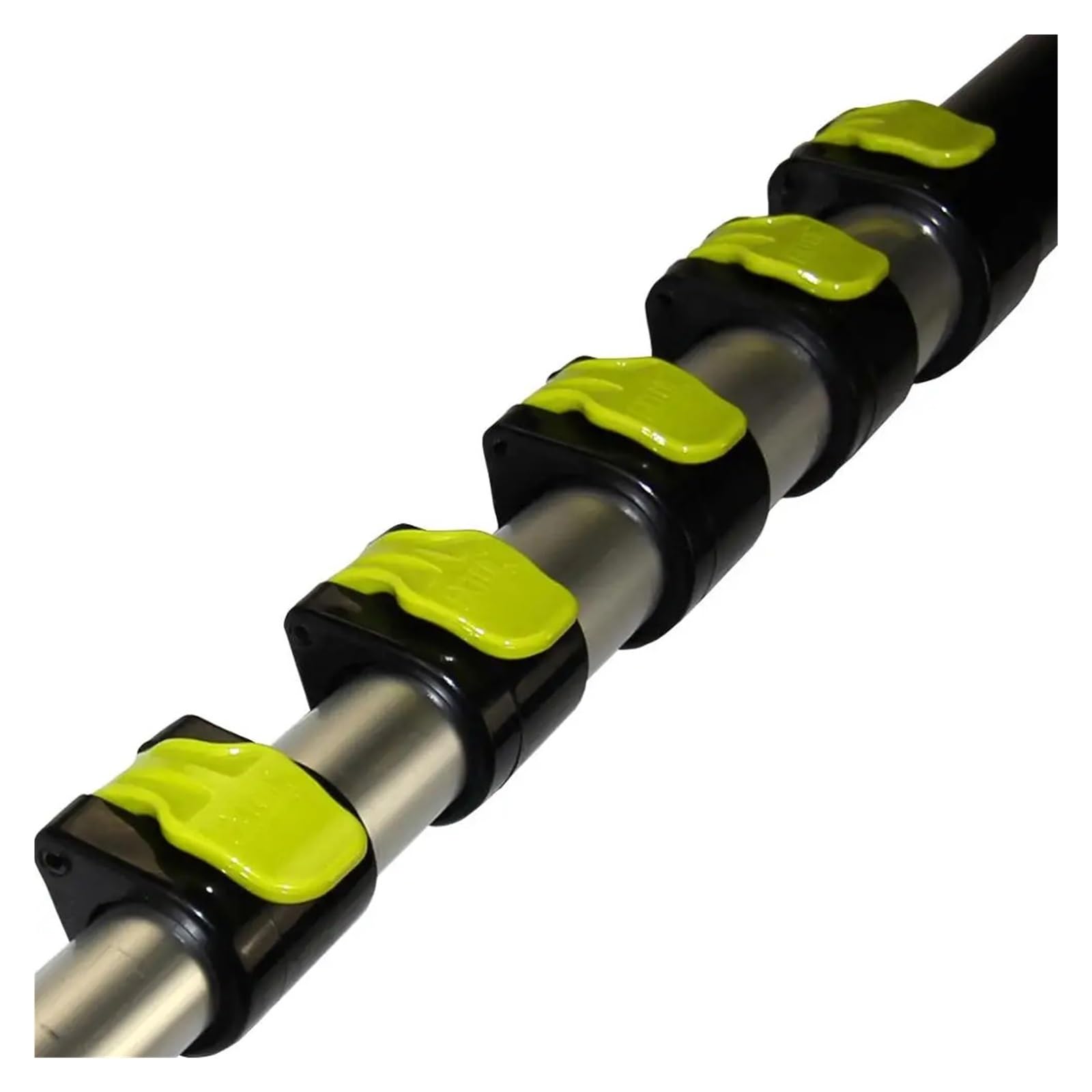 Telescopic Rod For 24-Foot Aluminum Cleaning Pole With Flip Cam Lock Mechanisms