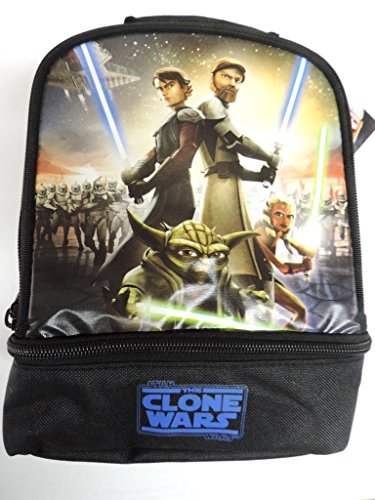 Star Wars Clone Wars Insulated Dual Compartment Lunchbox Lunch Bag