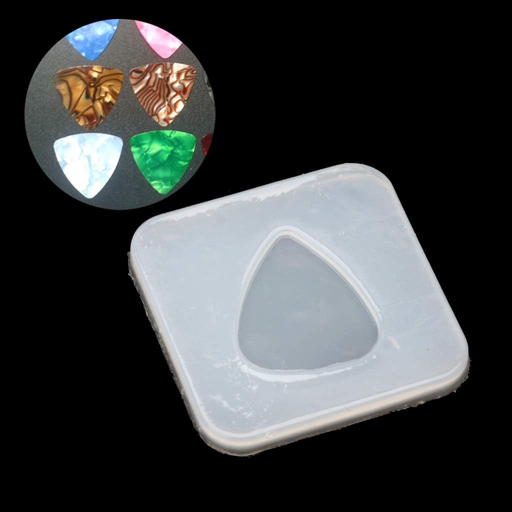 for Triangle Plectrum Guitar Pick Resin Molds Guitar for Case Silicone Casting Mold for Resin Casting 3D Epoxy Resin MOL Silicone