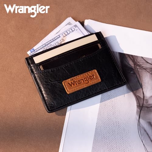 Image of Montana West X Wrangler Credit Card Wallet Slim Credit Card Holder Rfid Blocking Small Wallet for Women Soft