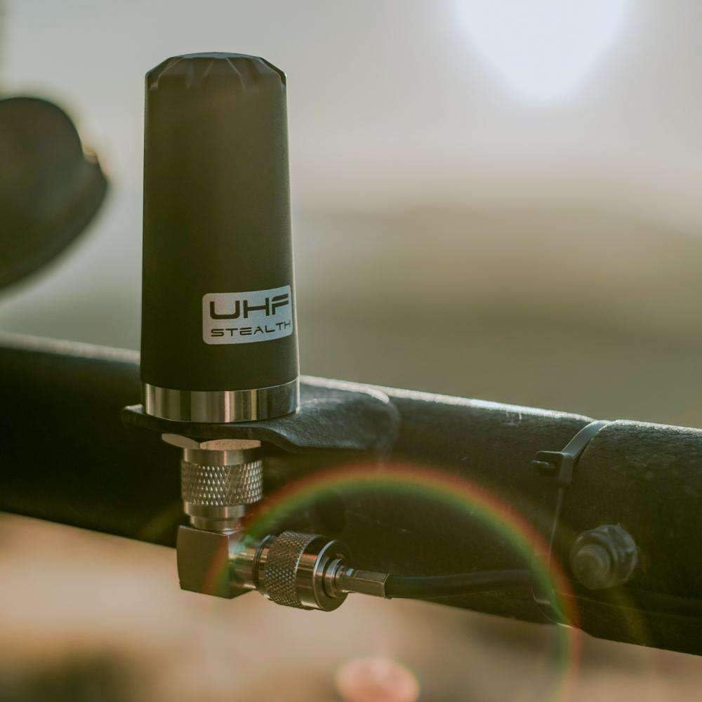 Rugged Radios Antenna for Two Way Radio Business Band UTV Car Truck – Features Standard NMO Mount (Stealth VHF, Non-Ground Plane)