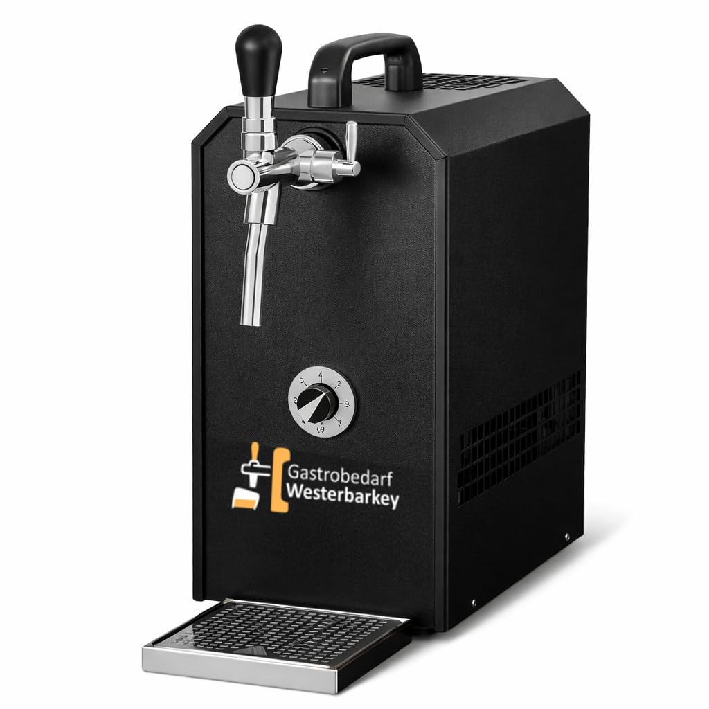 Zapfanlage Edelstahl 35 L/h von UPC Komplettset mit CO², Uhr, Schläuchen und Keg Flachkeg(A) 2kg + Reinigungsset