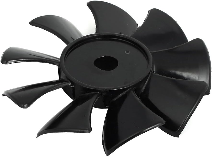 uxcell 550W/750W 115mm Dia 9 Vane Air Compressor Replacement Fan Black