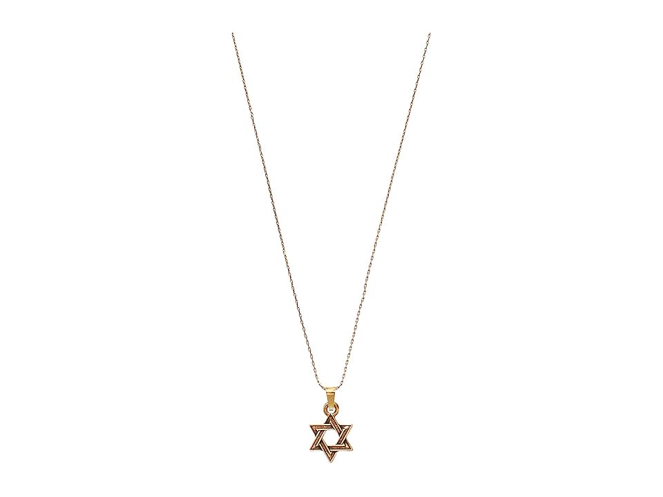 

Alex and Ani Star of David IV 32 Expandable Necklace (Rafaelian Gold) Necklace
