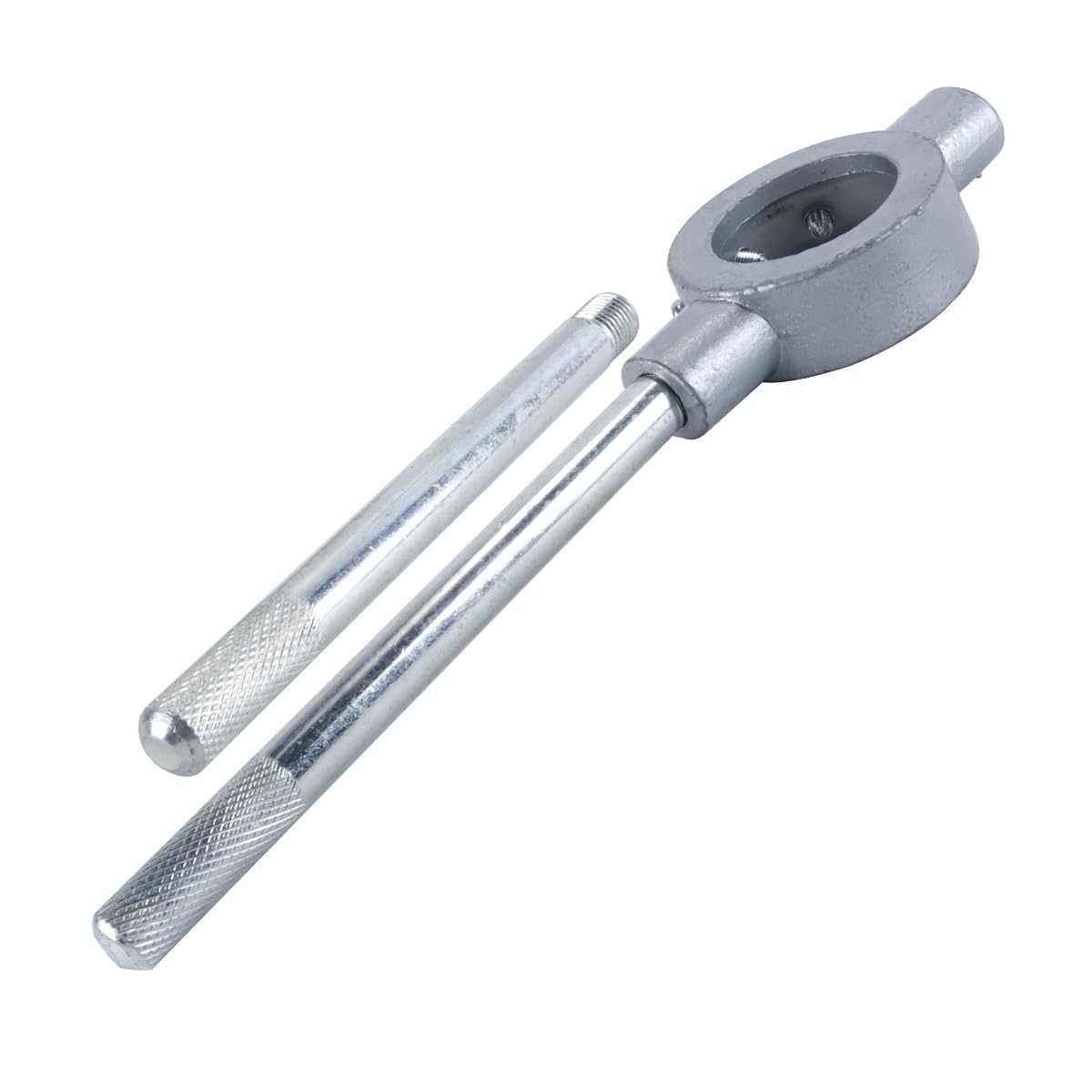 Llave de mango para troquel redondo M24-M27/55 mm, soporte de troquel de rosca de aleación de zinc para corte y reparación de roscas