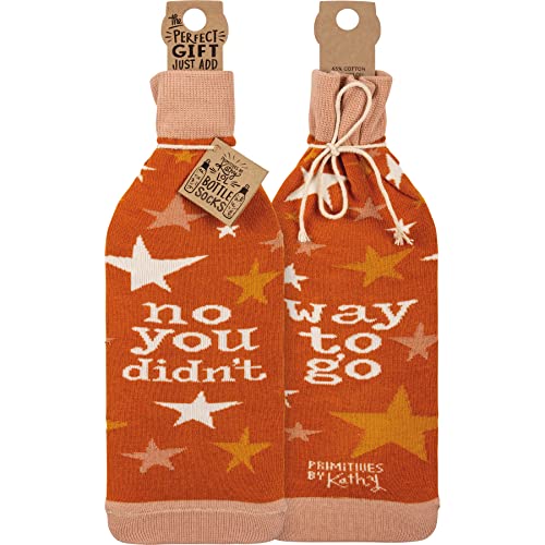 Primitives by Kathy Cover-No You Didn't Decorative Bottle Sock