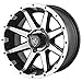 Fairway Alloys FA135 Rebel Golf Cart Wheel with Flat Black Machined (12x6")