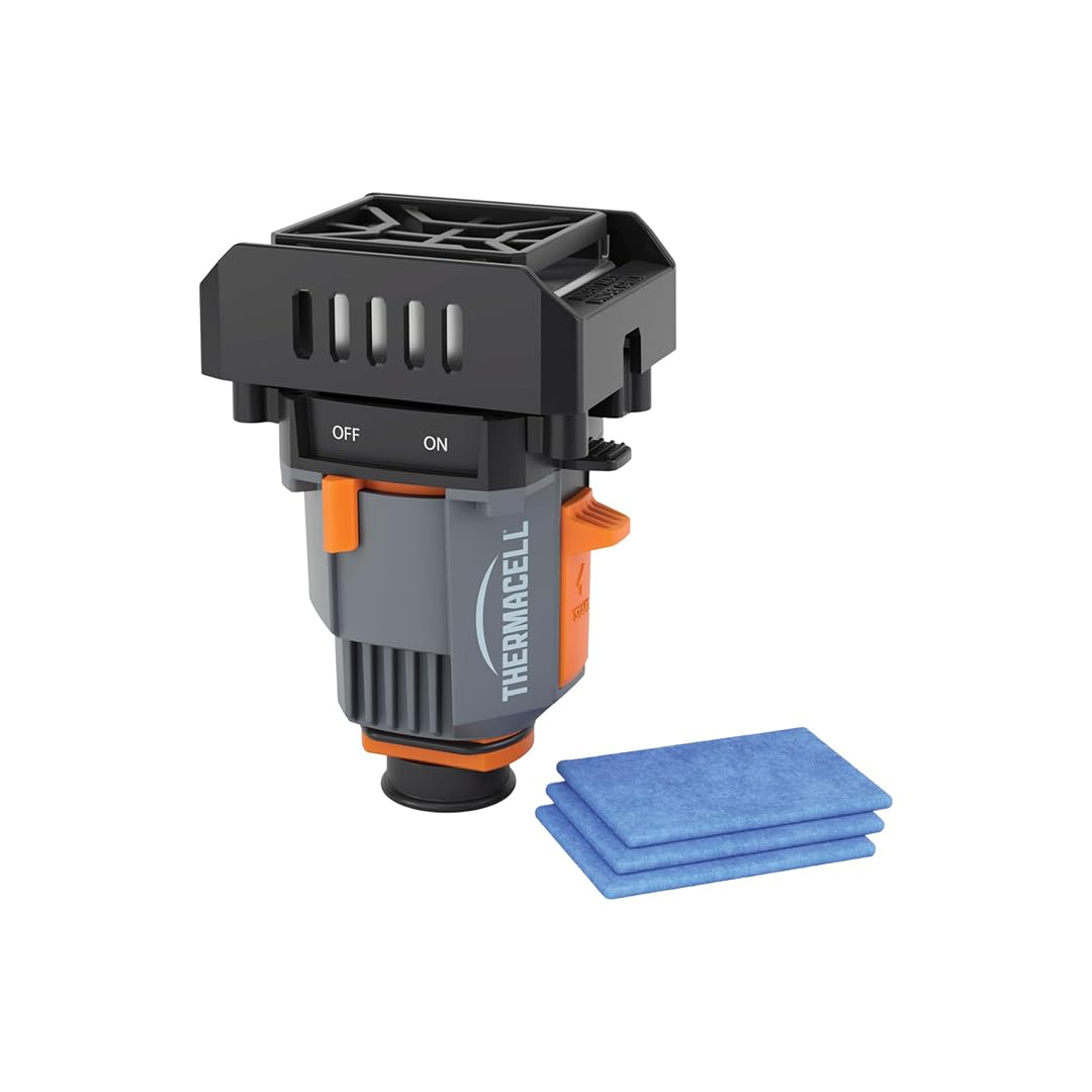 Thermacell Backpacker Repellente Antizanzare, Senza DEET, 12 Ore | Copre fino a 21 m² con bombolette di gas. Compatto, ideale per trekking, campeggio ed escursioni. Contro le zanzare.