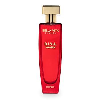 Bella Vita Luxury DIVA Eau De Parfum Perfume for Women with Bergamot, Black Currant, Lily, Musk, Floral, Fruity Long Lasting EDP Fragrance Scent 100 ml
