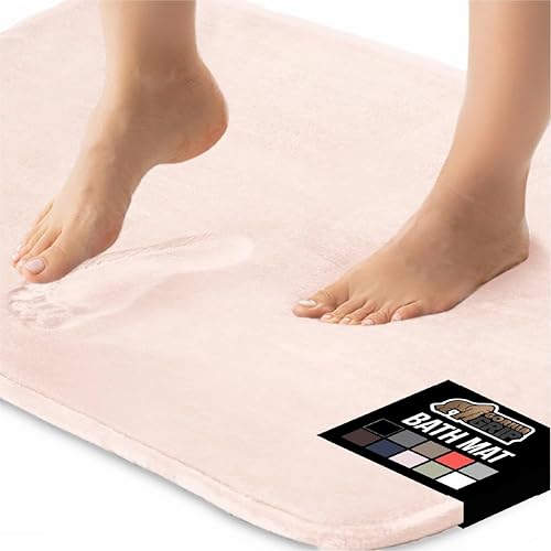 Miniatura 40 de GORILLA GRIP Alfombras de Baño de Espuma Viscoelástica, Tapetes de Baño de Terciopelo Suave y Absorbente, Puntos Duraderos en la Parte Inferior,