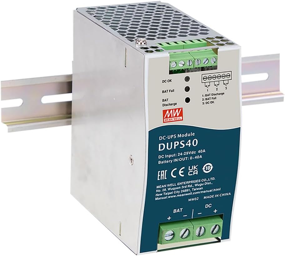 Ups Module Xpanel User Manual for MEAN WELL DUPS40 Uninterruptible DC-UPS Controller Module