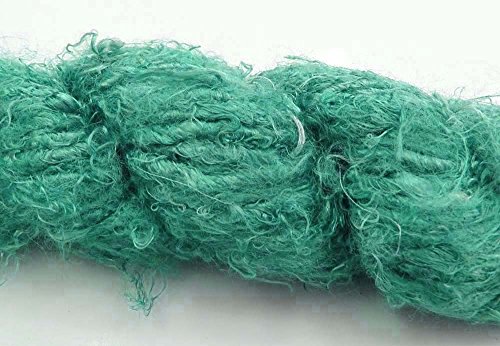 100G/ 1 Skein Recycled Banana Silk Yarn Hand-Spun Soft Yarns - Mint Green #TOP1