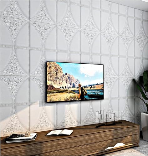 Image of SAYFINE 3D Wall Panel Wallpaper, Self Adhesive PE Foam Brick Sticker, Waterproof Wall Covering for Home Decor, 70 x 70 cm (Pack of 30, 158.1 Sq. Ft. Approx)