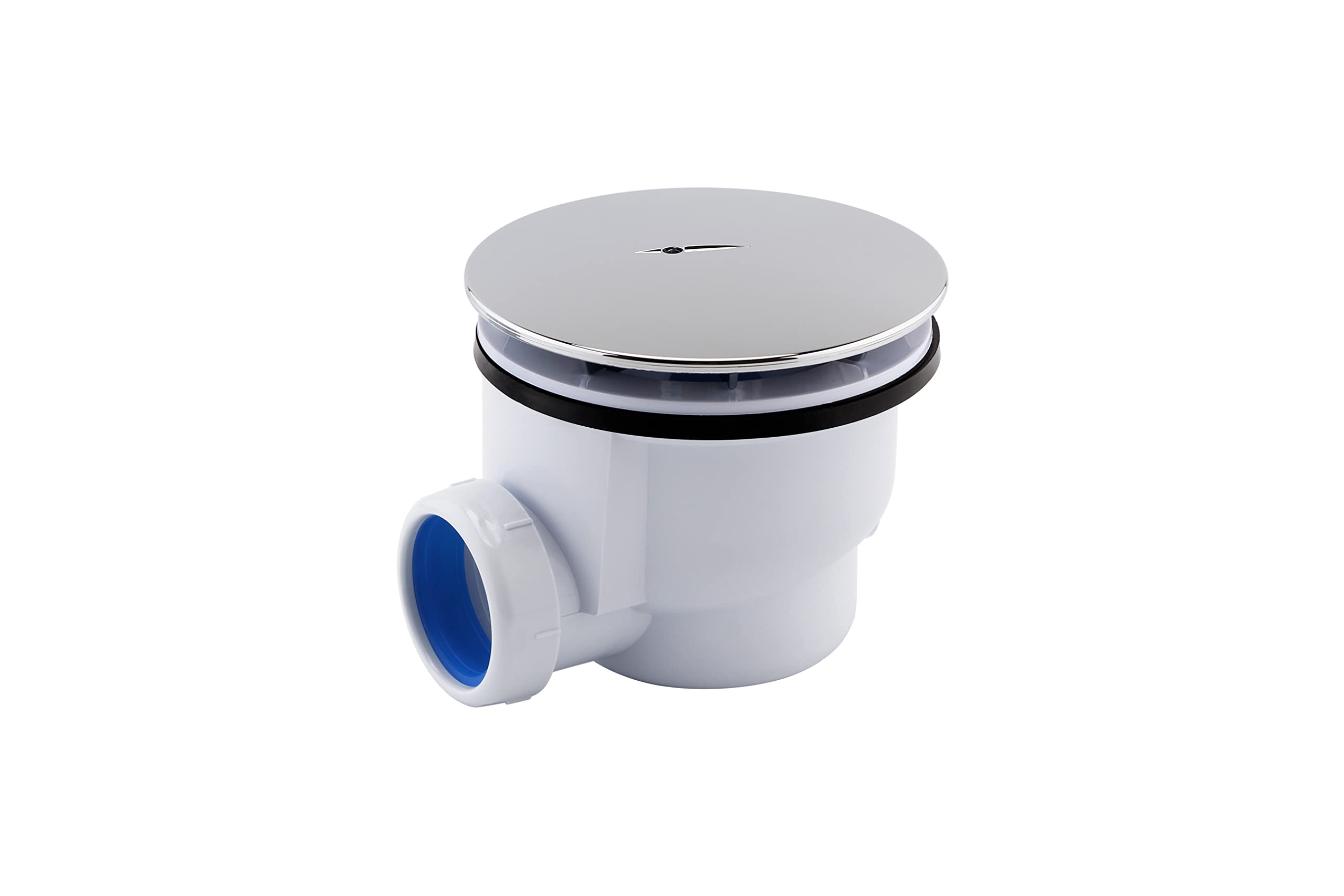 Sandy Beach Shower Waste 90mm Trap (Chrome) from B&Q