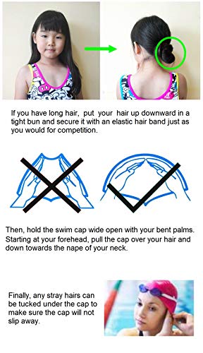 Bondyeun Swim Cap For Long Hair Kids Junior Men Women With Short Or Medium Hair Blue Lovely Koala Silicone Swimming Caps, Koaladark Blue #TOP5
