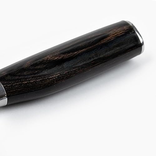 Miniatura 9 de Yatoshi - Cuchillo de chef  Acero inoxidable de alto carbono ultra afilado, espiga oculta con asas de madera de Pakka