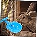 BESPORTBLE 4pcs Rabbit Water Dispenser Automatic Pet Drinking Bowls for Cages Easy to Install Capacity Plastic Water Containers for Rabbits Blue