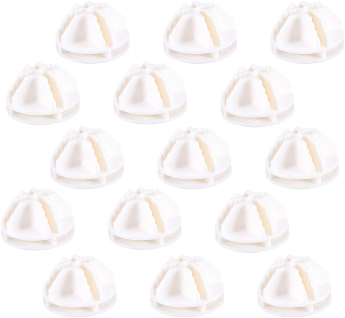 ifundom Cube Organizer Plastic Connectors 20 Pcs White Plastic Connectors for Wire Cube Plastic Storage Modular Metal Grid Panel Shelving Units and Closet Organizer Cube Storage Organizer