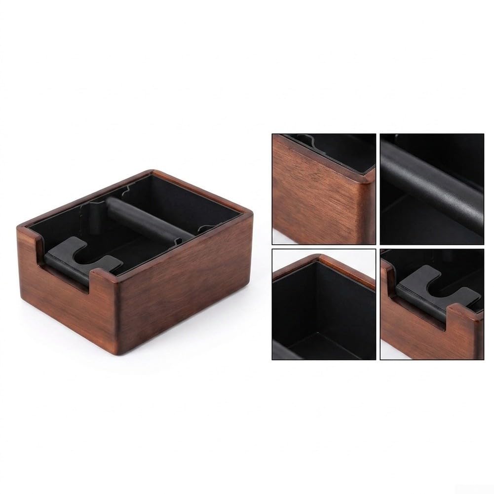 Contenitore per caffè in legno 1,5 l per macchina espresso contenitore silenzioso per caffè