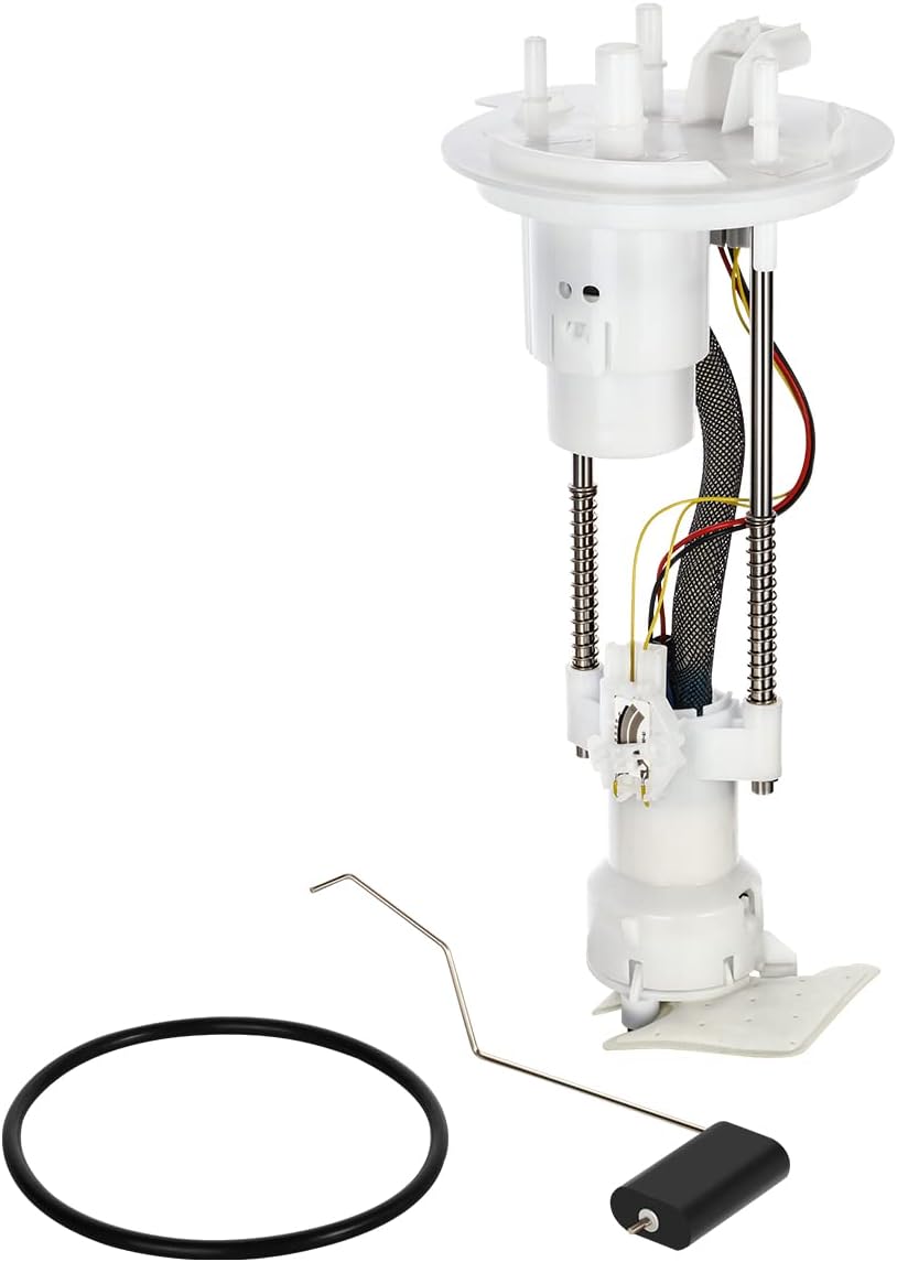 Auto Dynasty E2533M Electric Fuel Pump Assembly Module Compatible with Ford F-150 Lincoln Mark LT 5.4L Gas Engine 2005-2008, 12V, White