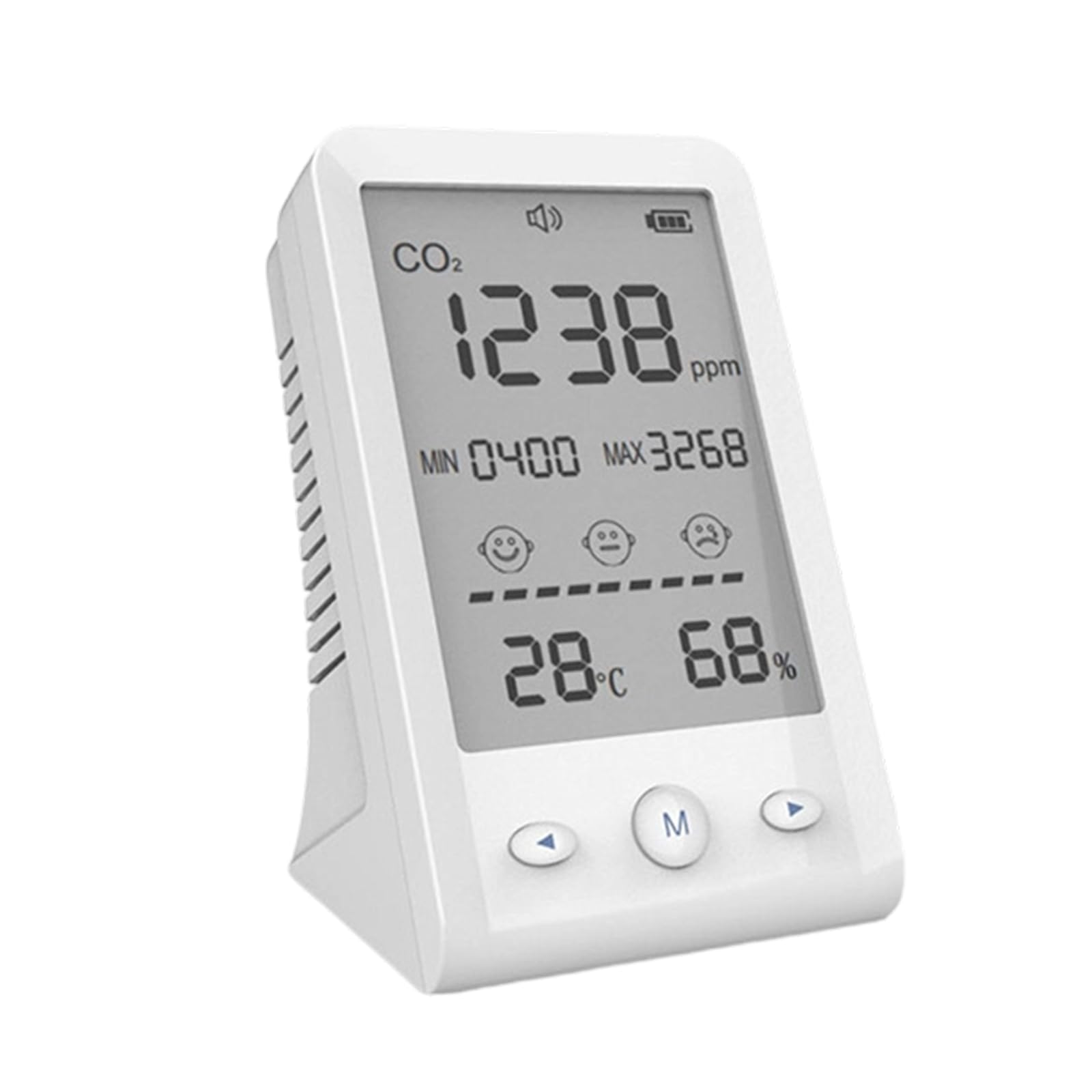 Testeur d'air portable CO2 et température multifonction