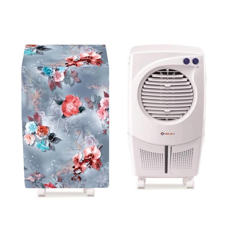 Image of Printed Cooler Cover Suitable For Bajaj PMH 25 DLX 24-Litres Personal Air Cooler Waterproof, Dustproof, Size (LxBxH) 40 X 38 X 71 Cm, Grey.