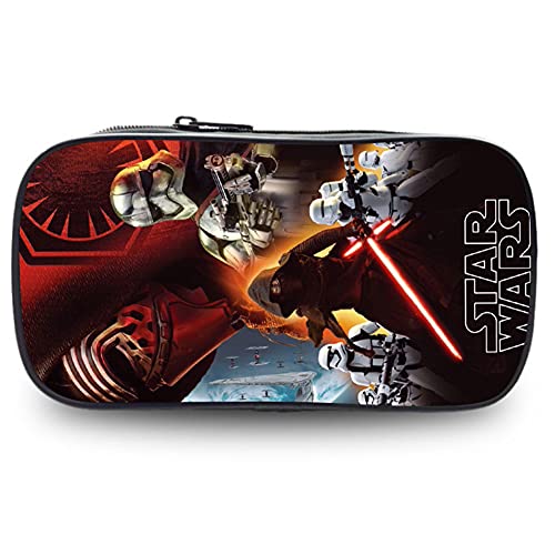 JPYH Star War Print Pencil Case Pens Pouch Bag Pen Makeup Box, Stylish Student Boxes Office Bag Stationary Case Cosmetic Bag with Zipper