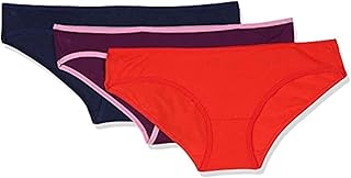 بانتي بيكيني سادة بأطراف مختلفة اللون للنساء من دايس، 3 قطع - متعدد الالوان، M، خامات متعددة