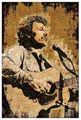 LIUHECAI Folk Rock Singer Gordon_Lightfoot Retro Canvas Poster