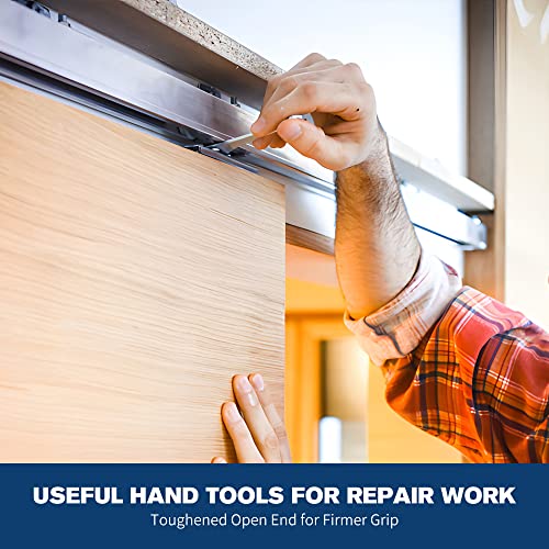 Forca Super Thin Open End Wrench Set 10 Pieces Metric, 5.5Mm To 27Mm, Mirror Polished Thin Wrenches Set Ultra-Slim Wrenches With Rolling Pouch (10Pc Metric) #TOP5