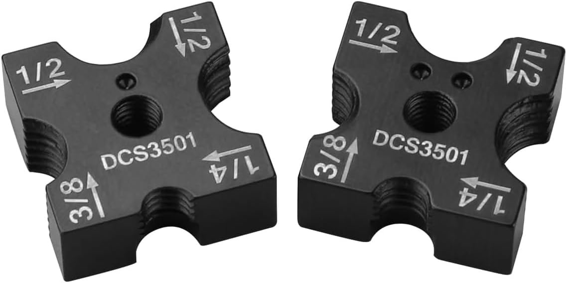 DCS3501 Cutting Die Set Replacement for DEWALT Threaded Rod Cutter, For DCS35012 Dewalt rod cutter die,4-Sided Mutli-Size Rotatable Cutter & Size Markings