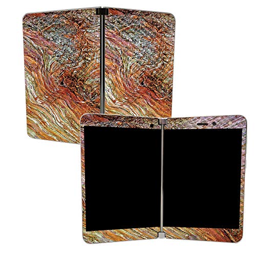 Image of MIGHTY SKINS MightySkins Carbon Fiber Skin for Microsoft Surface Duo - Woodlands | Protective, Durable Textured Carbon Fiber Finish | Easy to Apply, Remove, and Change Styles | Made in The USA
