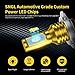 SNGL H7 LED Fog Light Bulb 6000k Xenon White Extremely Bright High Power H7LL H7 LED Bulbs for DRL or Fog Light Lamp Replacement