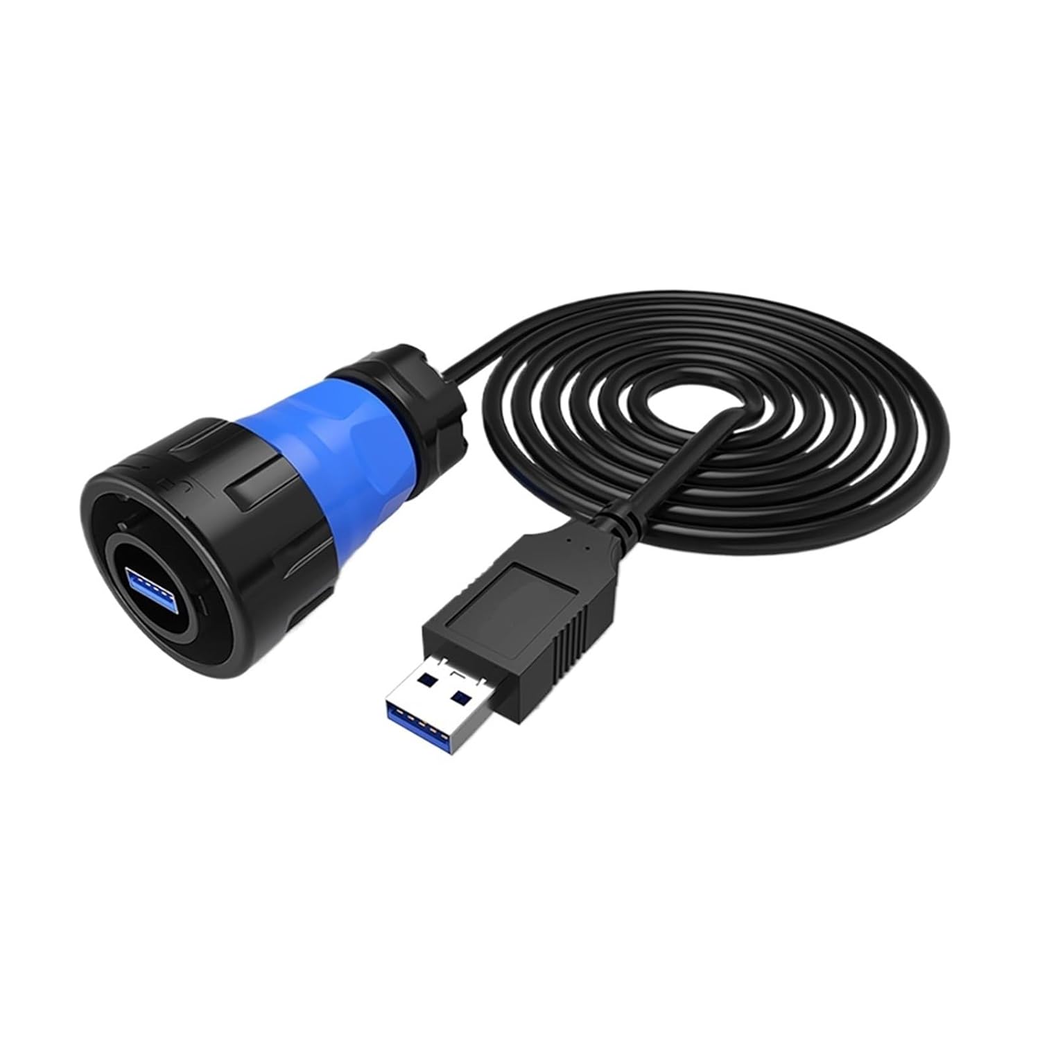 M24 U3.0 2.0 Connector Socket Wire Waterproof Panel Wire Connector IP68(Plug(0.5m))