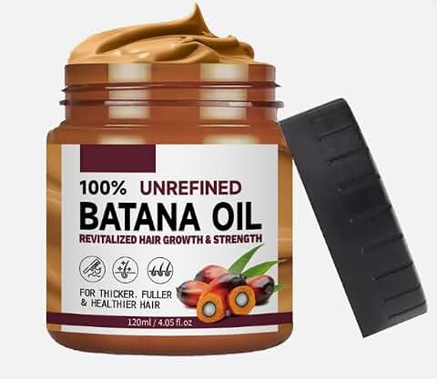 100% Unrefined Organic Raw Batana Oil for Hair Growth, From Honduras, Wild Growth Hair Oil, Scalp Oil Promotes Hair Thickness, Prevents Hair Loss for Men & Women. Miracle Oil. As Seen On TV