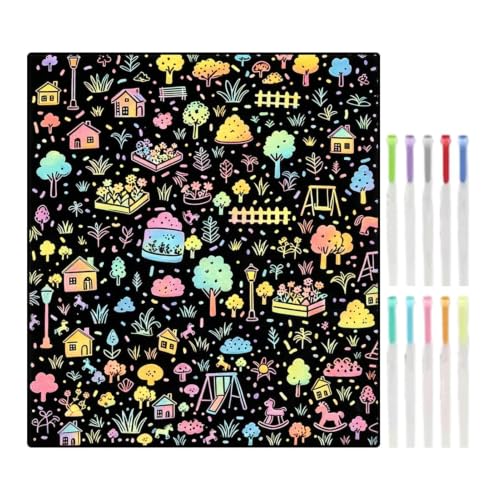 Couverture de coloriage lavable 145x120 cm en tissu réutilisable