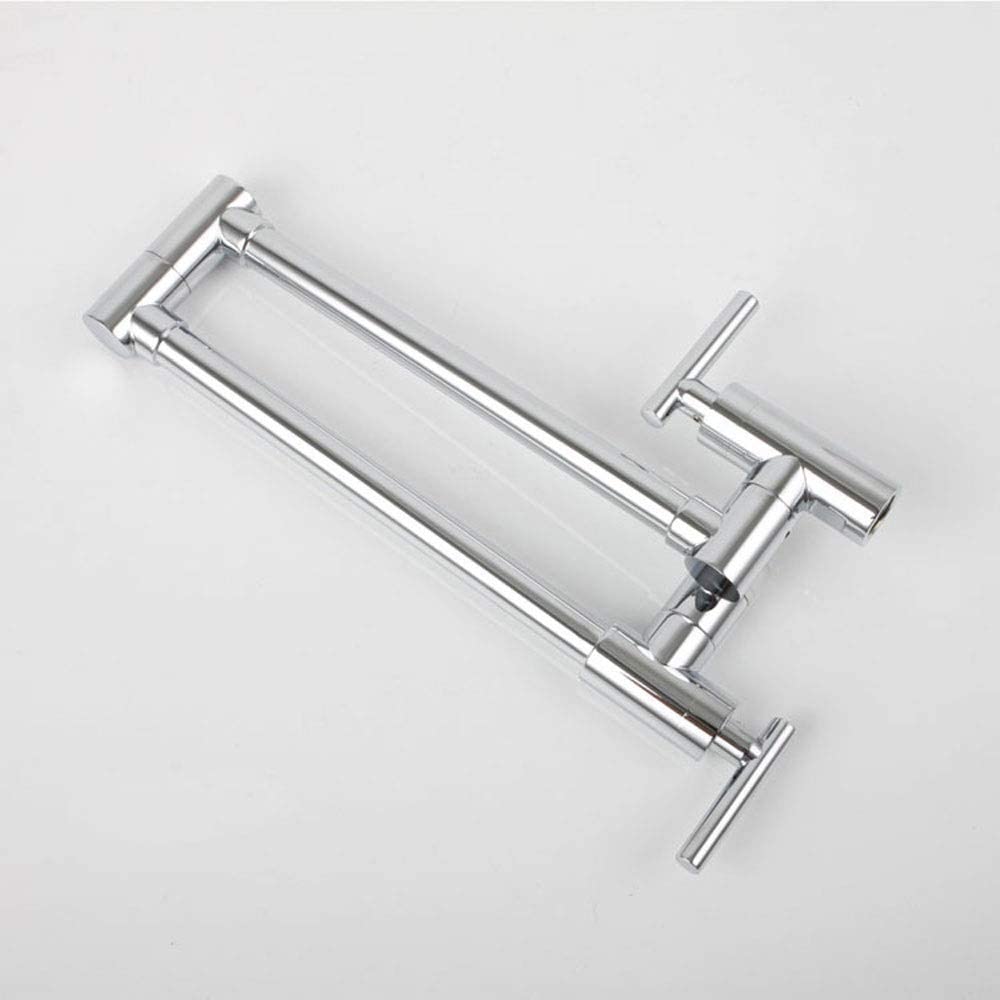 Grifos de Cocina Grifo (Agua) Grifo ； Grifo ； Grifo LED Grifo de Cocina Monomando montado en la Pared Totalmente de Cobre Monomando Universal Plegable Caliente y frío (rociado de Agua)