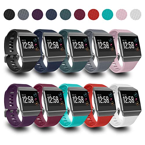 Image of AIUNIT Compatible Ionic Bands for Men Women Teens Kids Large Small, Strap Sport Accessory Wristband Design for Ionic Smart Watch