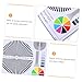 Uonlytech Lens Test Chart Security Camera Lens Test Chart Focus Alignment Tool Color Wheel Chart CCTV Installation Calibration Card for Indoor and Outdoor Monitoring