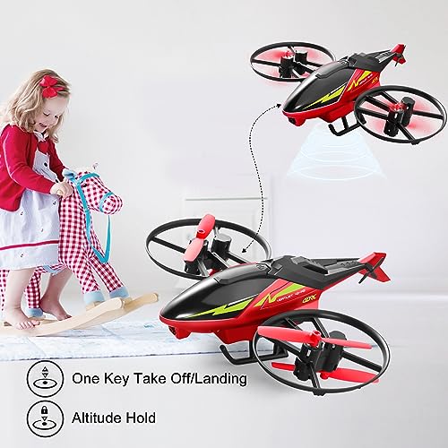 4DRC M3 Helicopter Mini Drone with 1080p Camera for Kids, Remote Control Quadcopter Toys Gifts for Boys Girls with FPV Live Video,3D Flips, Gestures Selfie, Altitude Hold, One Key Start, 2 Batteries - Image 6