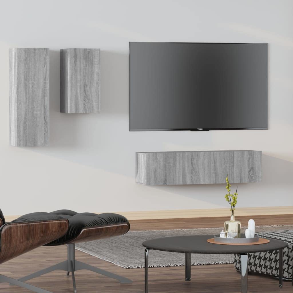 Meuble TV gain de place avec espace de rangement polyvalent