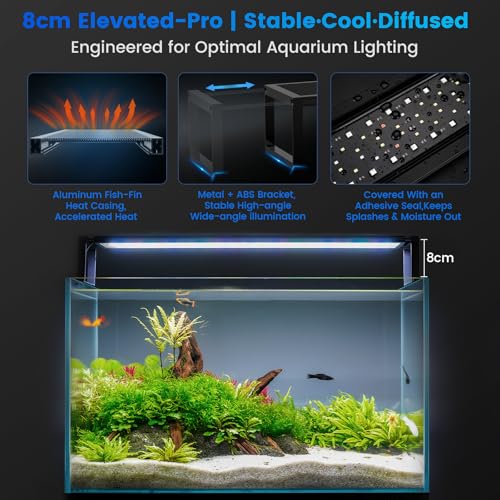 Image of fishkeeper LED Aquarium Light for Planted Tank, Full Spectrum Fish Light