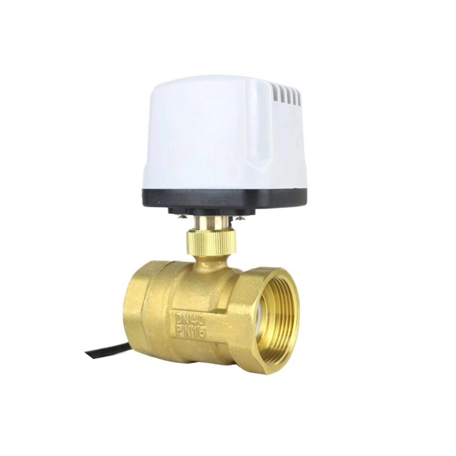 Válvula de bola motorizada a prueba de agua, válvula de bola eléctrica de latón de 3 cables y 2 controles, Motor de Metal de gran torsión for medio de agua, Gas y aceite Piezas de válvulas de apertura