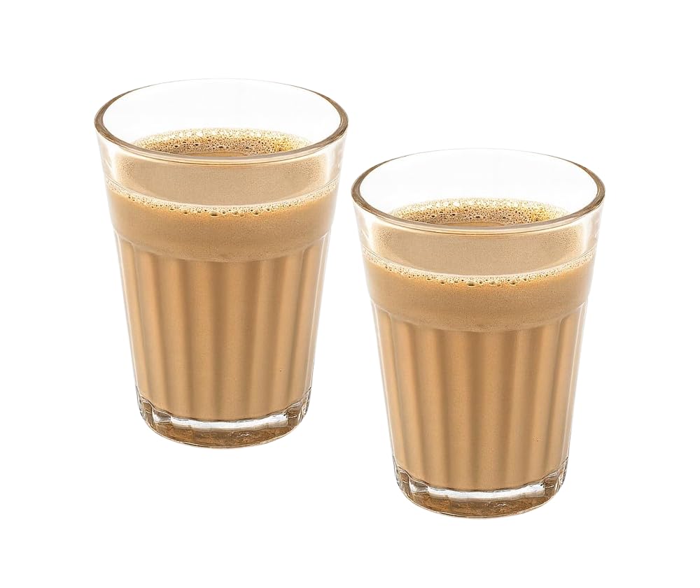 AYUTAS Tea Glasses - Set of 2 for Chai & Coffee -1