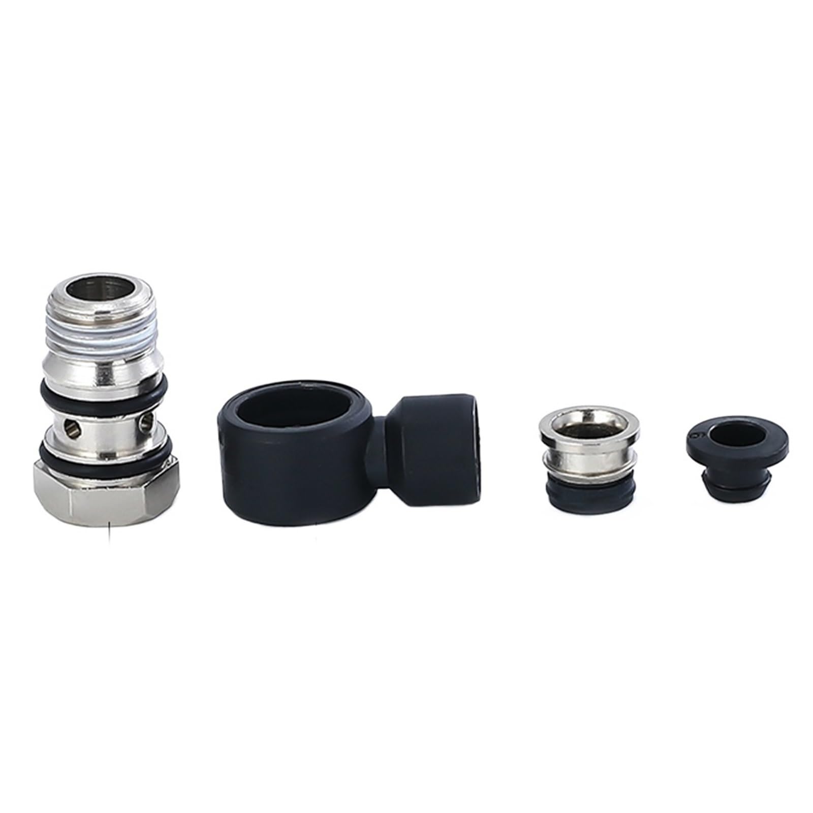 Connettori per tubi d'aria, Connettore rapido pneumatico PH Tubo PU Trachea 8-12mm Ext Hex RA Gomito Nero 1/8-1/2 6-02(Ph6-m5)
